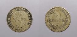 World Coins - ITALY: 1867-N BN 50 Centesimi