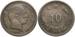 World Coins - DENMARK 1874 10 Ore