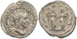 Ancient Coins - Trajan Decius 249-251 A.D. Antoninianus Rome mint Choice EF