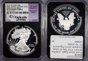 Us Coins - 2016-W Proof Silver Eagle 1 Dollar (Silver) First Day of Issue; Elizabeth Jones Signature NGC PF-70 UCAM
