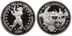 World Coins - SWITZERLAND Appenzell 1986 50 Francs Proof