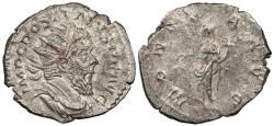 Ancient Coins - Postumus 259-268 A.D. Antoninianus Trier Mint Near EF