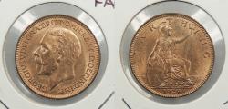World Coins - GREAT BRITAIN 1929 Farthing