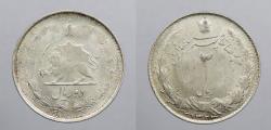 World Coins - IRAN: SH 1323 (1944) 2 Rials