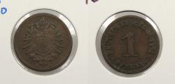 World Coins - GERMANY: 1874-B Pfennig
