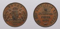 World Coins - GERMAN STATES: Baden 1871 One Year Type Kreuzer