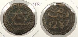 World Coins - MOROCCO: AH 1287 (1870) 4 Falus