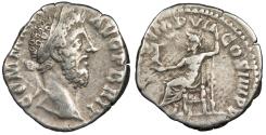 Ancient Coins - Commodus 177-192 A.D. Denarius Rome Mint VF