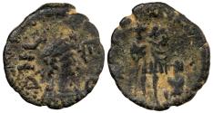 Ancient Coins - Leo I 457-474 A.D. AE4 Constantinople Mint Good Fine