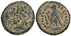 Ancient Coins - Ptolemaic Kings of Egypt Syria and Phoenicia Ptolemy III 246-222 B.C. Dichalkon Good VF