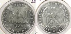 World Coins - GERMANY: 1923-A 500 Mark