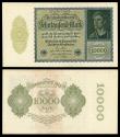 World Coins - GERMANY Weimar Reichsbank 19 January 1922 10000 Mark EF