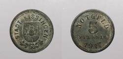 World Coins - GERMANY: 1917 Kissingen; Notgeld 5 Pfennig