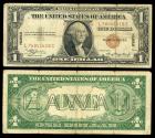 Us Coins - Silver Certificate; HAWAII overprint 1935-A Dollar Fine