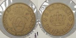 World Coins - DENMARK: 1939 2 Kroner
