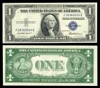 Us Coins - Silver Certificate. 1935 F Dollar UNC