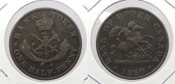 World Coins - CANADA: Upper Canada 1850 Halfpenny Token