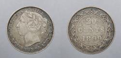 World Coins - CANADA: Newfoundland 1899 Small '99' 20 Cents