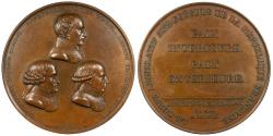 World Coins - FRANCE by Jeuffroy Bronzo 1802 AE 70mm Medal UNC