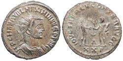 Ancient Coins - Maximianus First Reign: 286-305 A.D. Antoninianus Antioch Mint Near EF