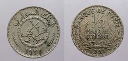World Coins - SYRIA: 1921 1/2 Piastre
