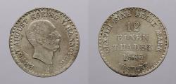 World Coins - GERMAN STATES: Hannover 1843-S 1/12 Thaler