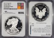 Us Coins - 2021-W Proof Silver Eagle; Type 1 1 Dollar (Silver) First Day of Issue; Mercanti Signature NGC PF-70 UCAM