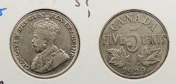 World Coins - CANADA 1929 5 Cents