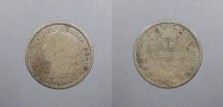 World Coins - CANADA: 1886 Small '6' Victoria 10 Cents