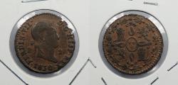 World Coins - SPAIN: 1830 Ferdinand VII 2 Maravedis