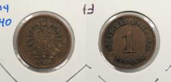 World Coins - GERMANY Empire 1886-E Pfennig