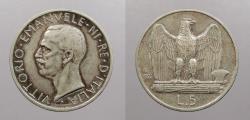 World Coins - ITALY: 1927-R ** FERT ** 5 Lire