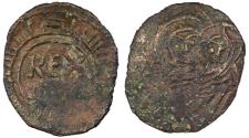 World Coins - ITALIAN STATES Kingdom of Sicily William (Guglielmo) I 1154-1166 Follaro Fine
