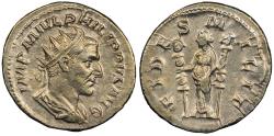 Ancient Coins - Philip I 244-249 A.D. Antoninianus Rome mint Near EF