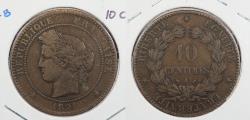 World Coins - FRANCE: 1891-A 10 Centimes