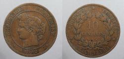 World Coins - FRANCE: 1892-A 10 Centimes