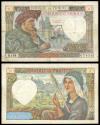 World Coins - FRANCE Banque de France 8 January 1942 50 Francs Fine+