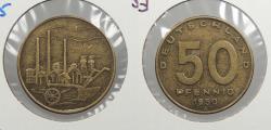 World Coins - GERMANY (EAST) 1950-A 50 Pfennig