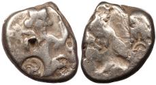 Ancient Coins - Achaemenid Kings Time of Darius II to Artaxerxes II ca. 420-375 B.C. Siglos Good Fine