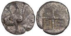 Ancient Coins - Ionia Teos ca. 460-420 B.C. Tetartemorion Good Fine