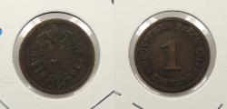 World Coins - GERMANY Empire 1874-H Pfennig