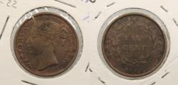 World Coins - STRAITS SETTLEMENTS 1845 1/2 Cent
