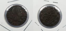 World Coins - SPAIN: 1833 Ferdinand VII 2 Maravedis