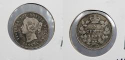 World Coins - CANADA: 1901 Victoria 5 Cents