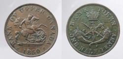 World Coins - CANADA: Upper Canada 1850 Halfpenny Token