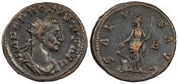 Ancient Coins - Probus 276-282 A.D. Antoninianus Lugdunum Mint Near EF