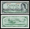 World Coins - CANADA Bank of Canada 1954 Dollar Choice AU