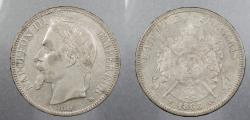 World Coins - FRANCE: 1868-BB 5 Francs