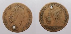World Coins - FRANCE: ND (Ca.1715) Louis XV & Regent Philippe d'Orlean 25mm Jeton