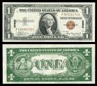 Us Coins - Silver Certificate; HAWAII overprint 1935-A Dollar Choice AU